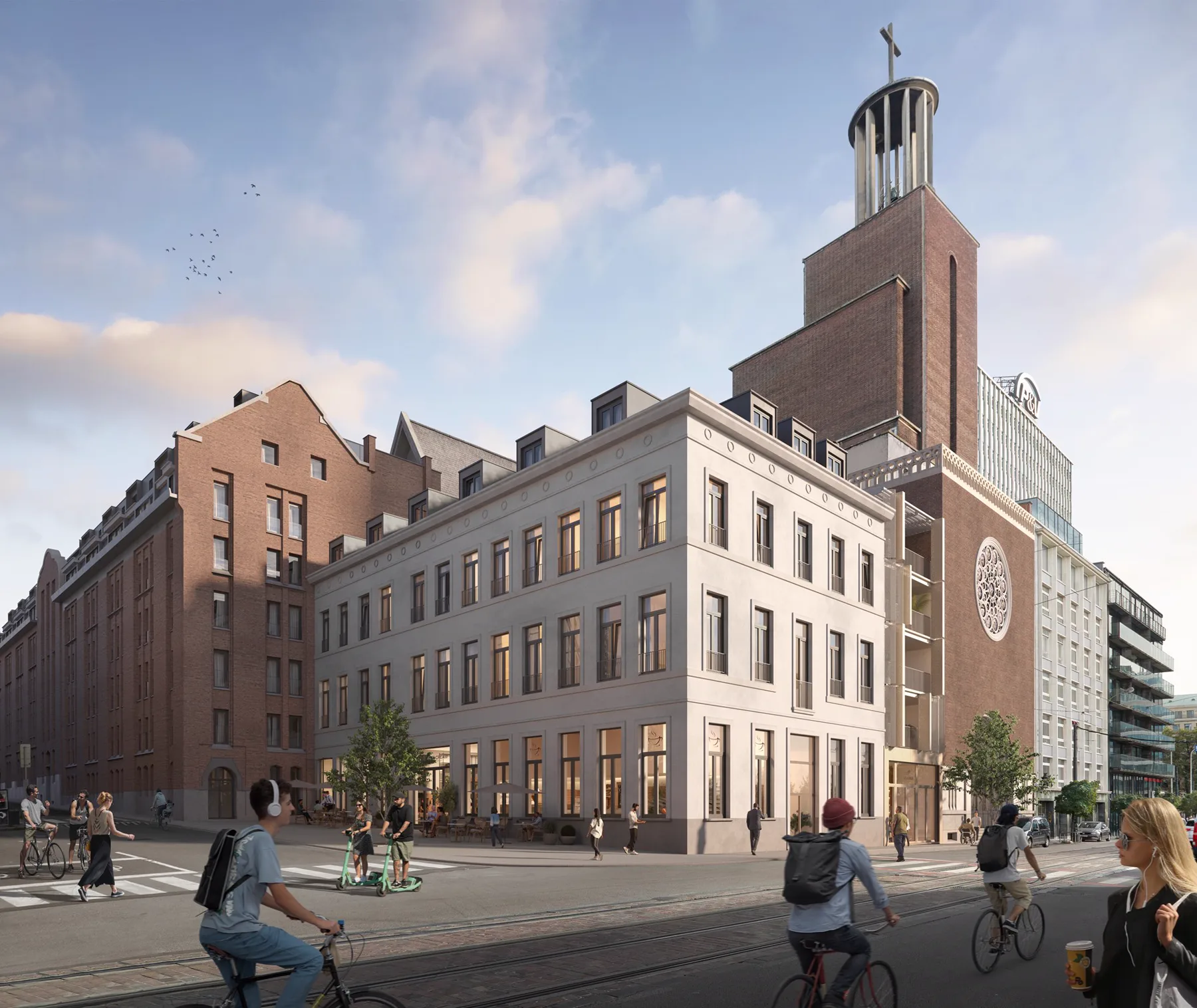 Vue du projet Royal Botanic à Bruxelles